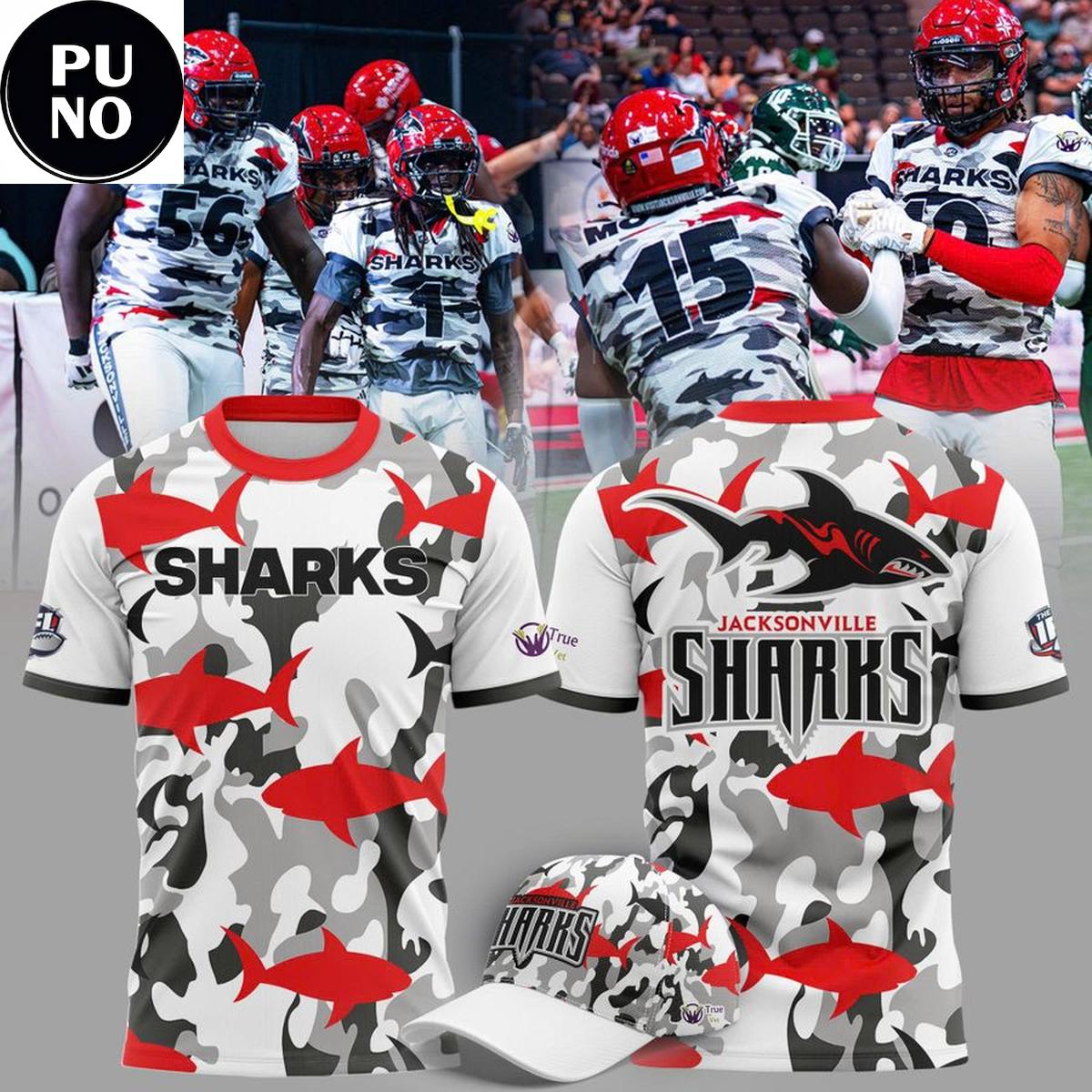 Jacksonville Sharks x Military Appreciation Night 2026 Hoodie T-Shirt