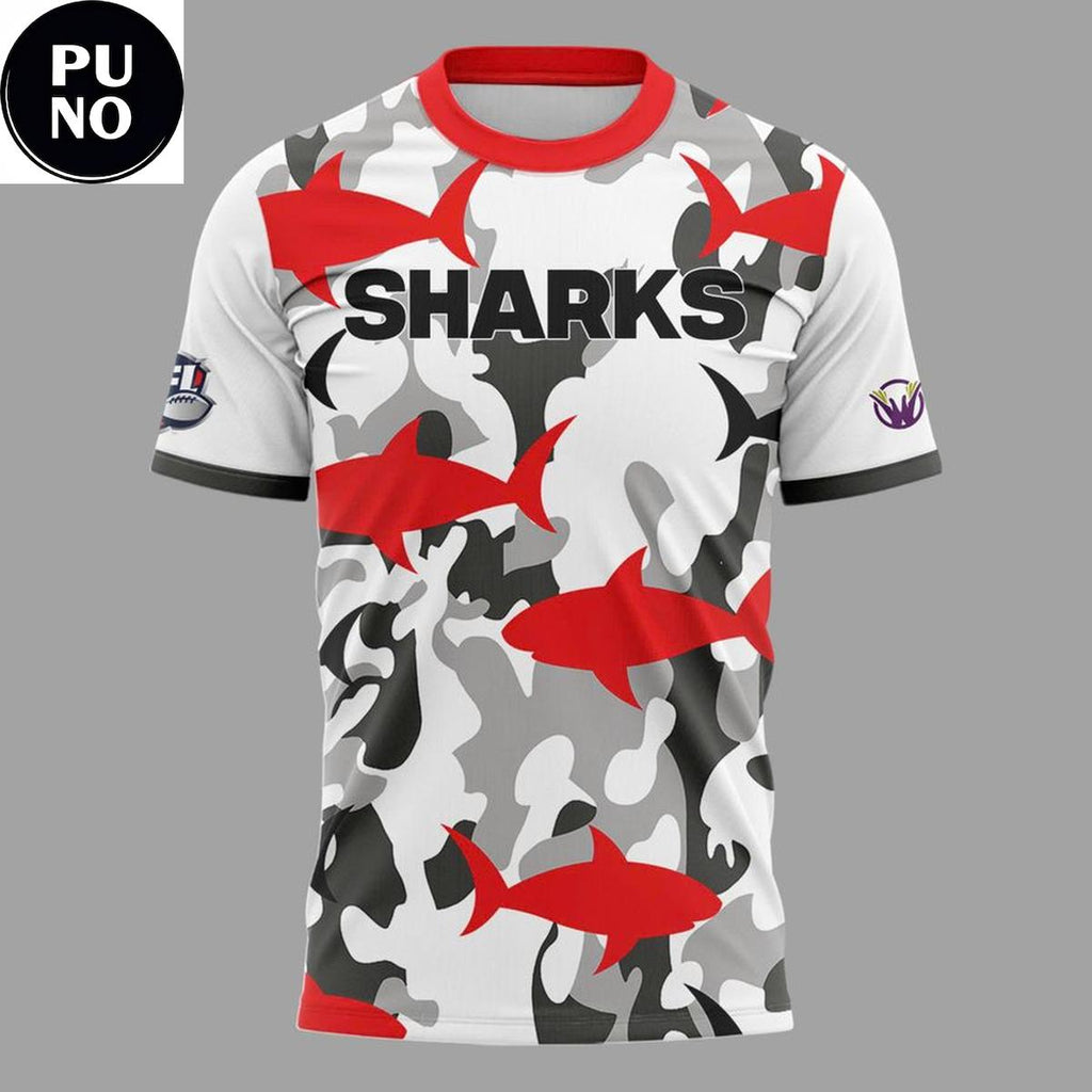 Jacksonville Sharks x Military Appreciation Night 2026 Hoodie T-Shirt