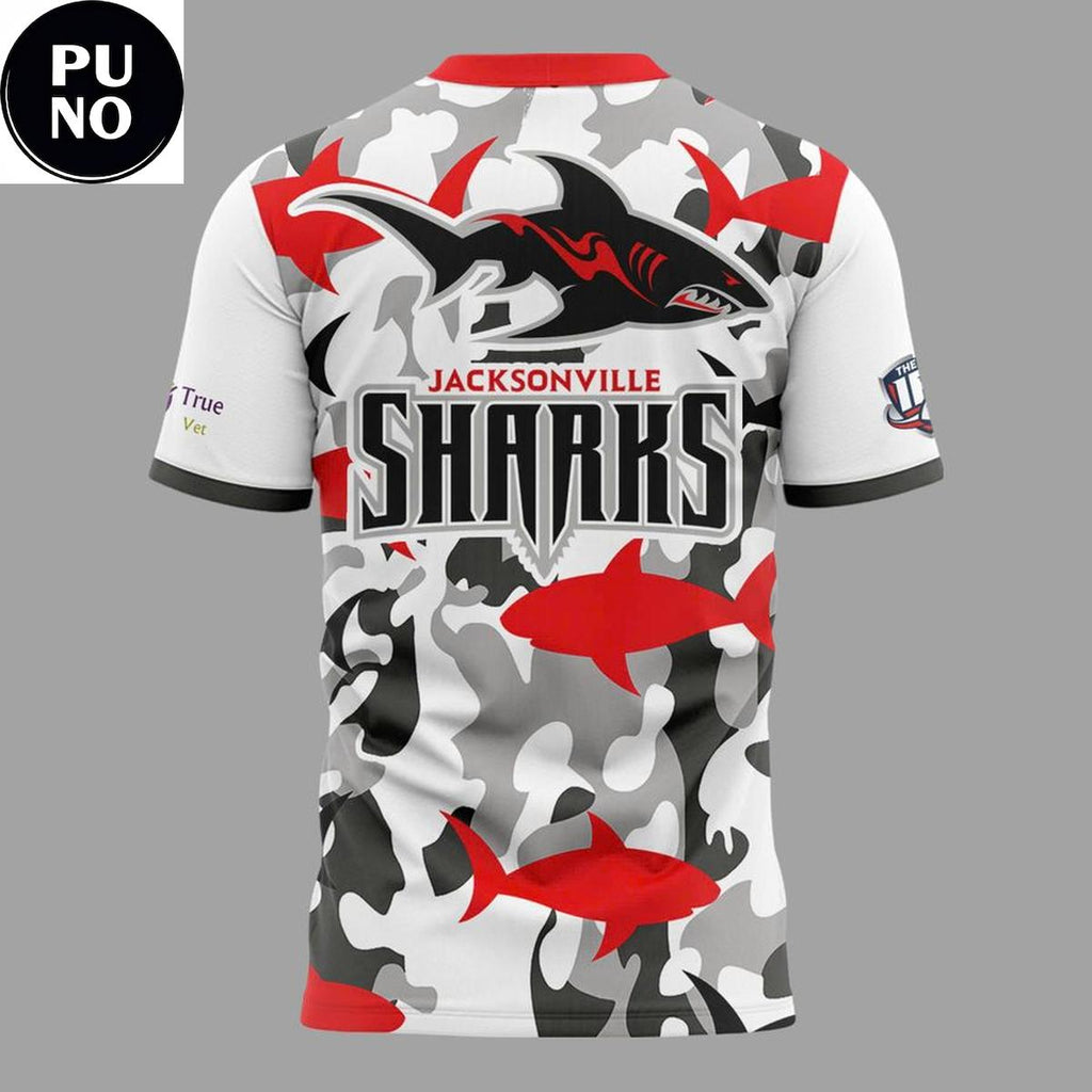 Jacksonville Sharks x Military Appreciation Night 2026 Hoodie T-Shirt