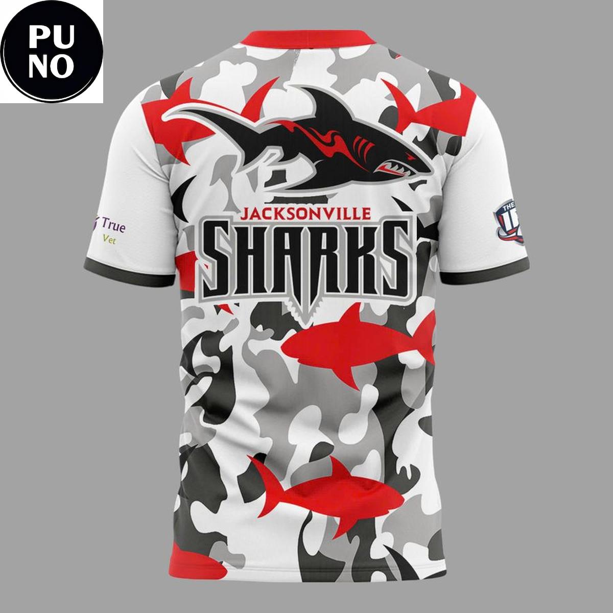 Jacksonville Sharks x Military Appreciation Night 2026 Hoodie T-Shirt