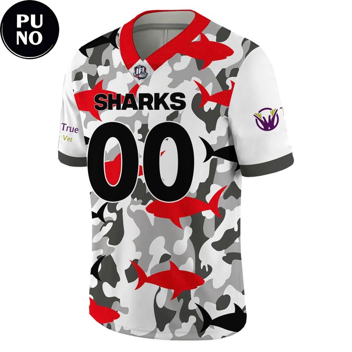 Jacksonville Sharks x Military Appreciation Night 2026 Personalized Baseball Jersey