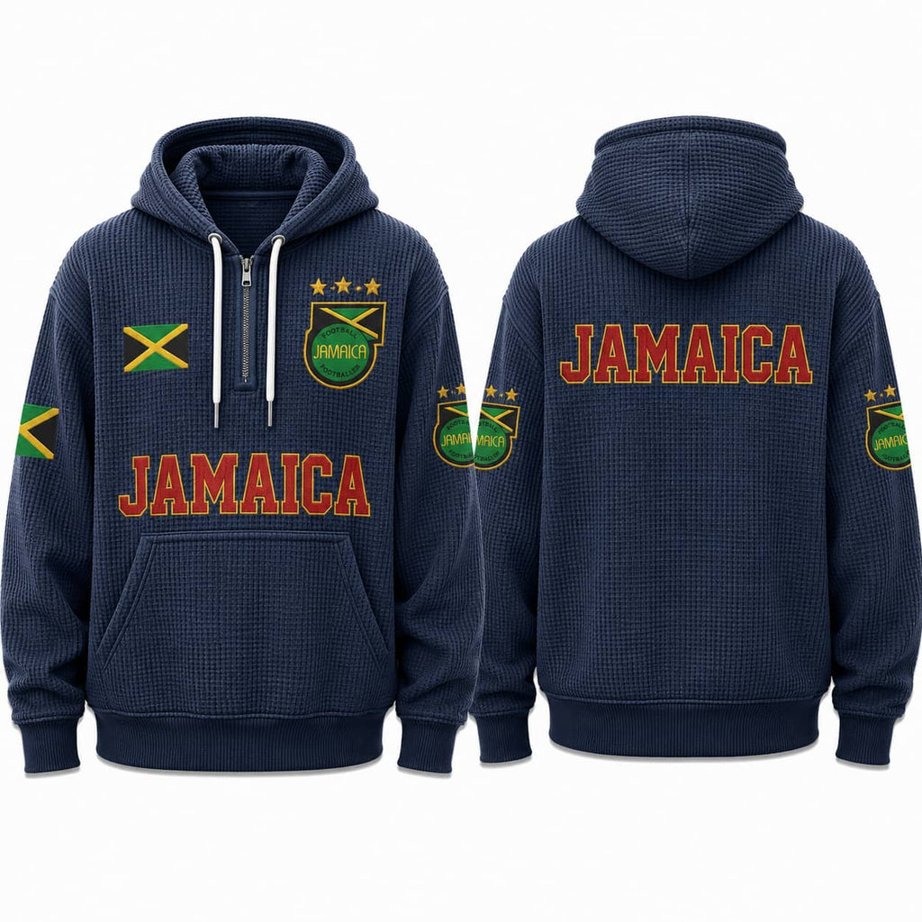 Jamaica World Cup 2026 Waffle Quarter Zip Hoodie