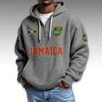 Jamaica World Cup 2026 Waffle Quarter Zip Hoodie