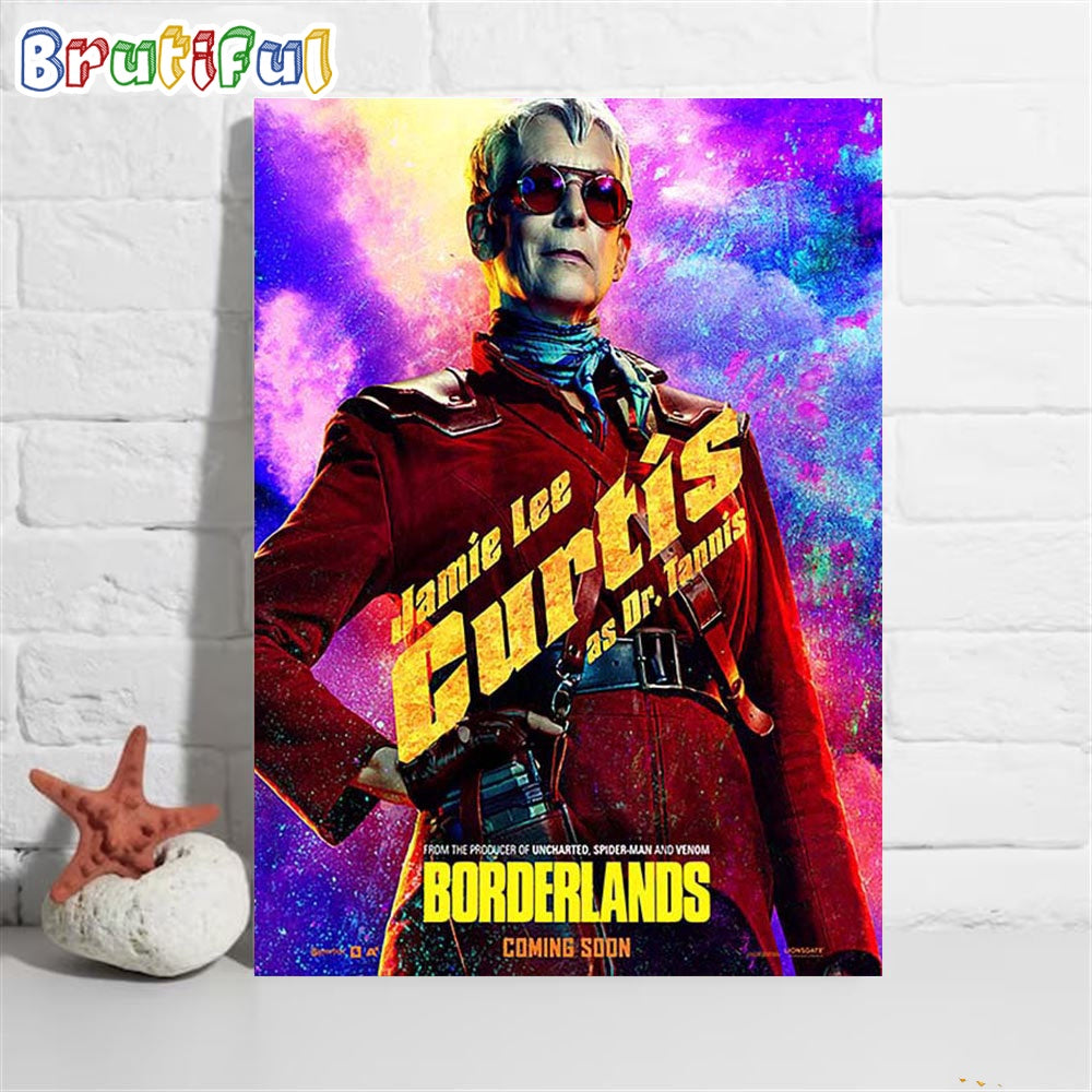 Jamie Lee Curtis as Dr Patricia Tannis in Borderlands Official Poster Wall Decor Poster Canvas