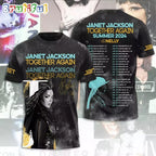 Janet Jackson Together Again 2024 Summer Tour 3D Shirt, Janet Jackson T Shirt