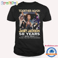 Janet Jackson Together Again 2024 Tour T Shirt, Janet Jackson Music Signature Shirt