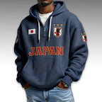 Japan World Cup 2026 Waffle Quarter Zip Hoodie