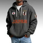 Japan World Cup 2026 Waffle Quarter Zip Hoodie