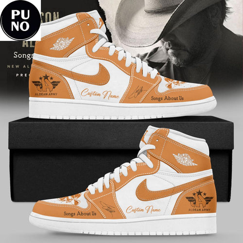 Jason Aldean Songs About Us 2026 Custom Name Air Jordan 1 Shoes