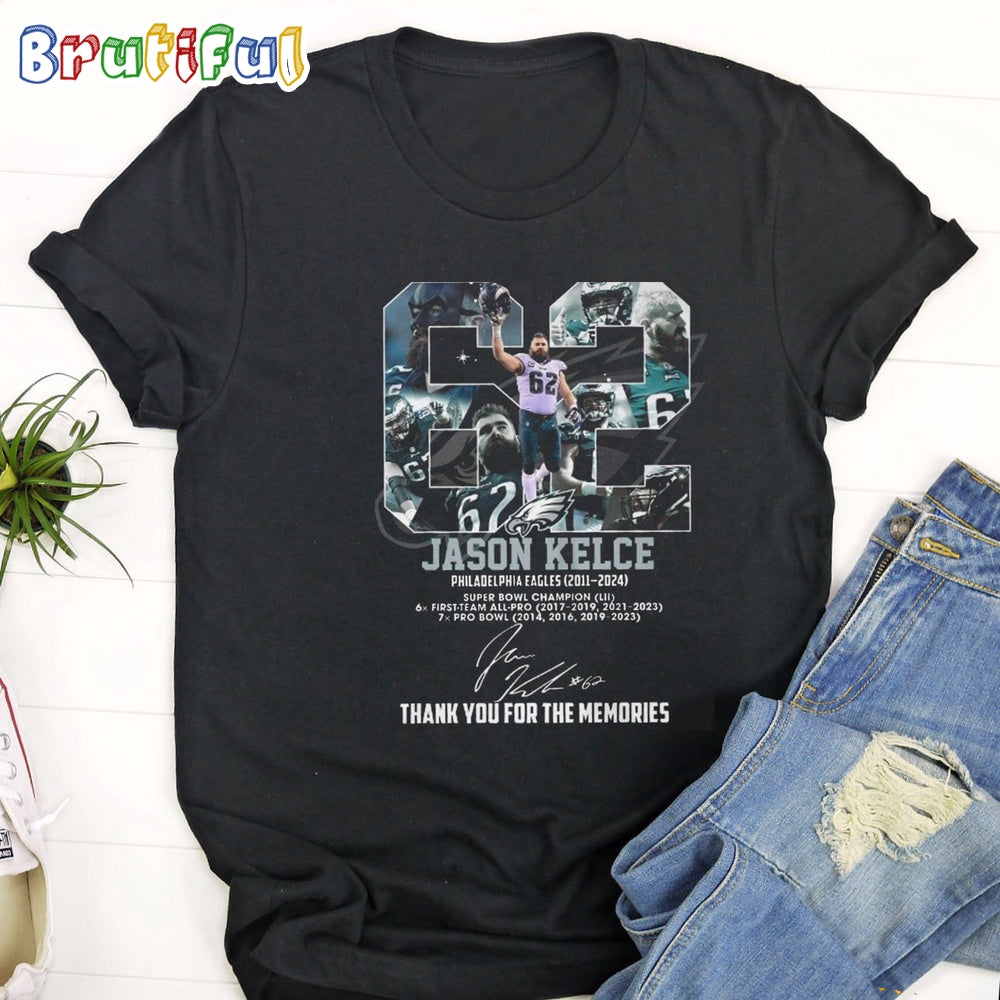 Jason Kelce 62 Thank You For The Memories T-Shirt