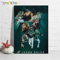 Jason Kelce Announces Retirement The Greatest To Ever Do It An Incredible Poster Canvas