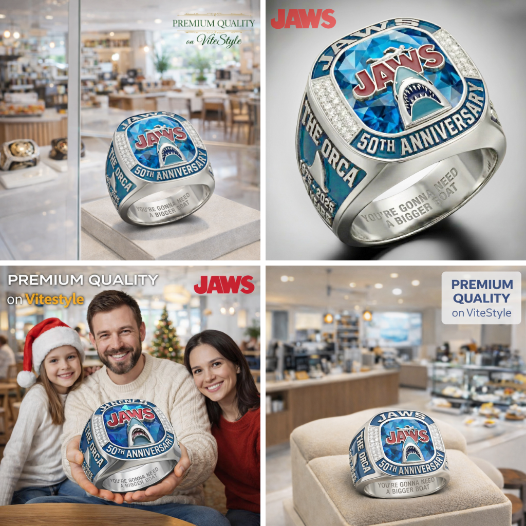 HOT Jaws 50th Anniversary Championship 3D Ring