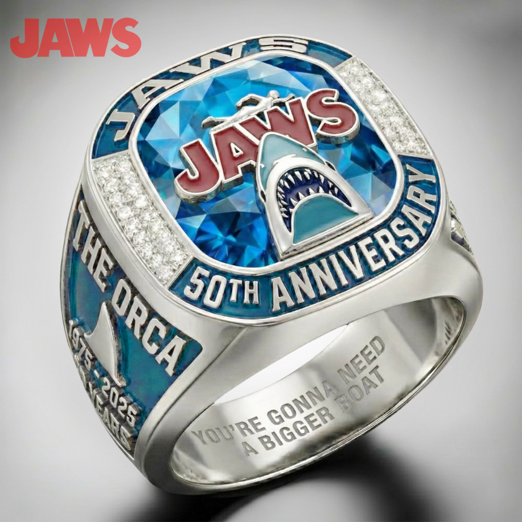 HOT Jaws 50th Anniversary Championship 3D Ring