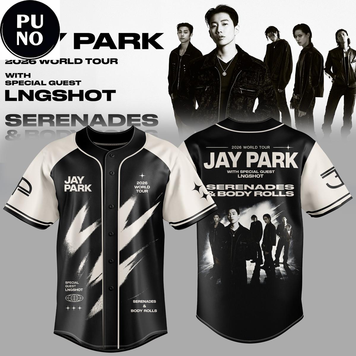 Jay Park Serenades & Body Rolls World Tour 2026 Baseball Jersey