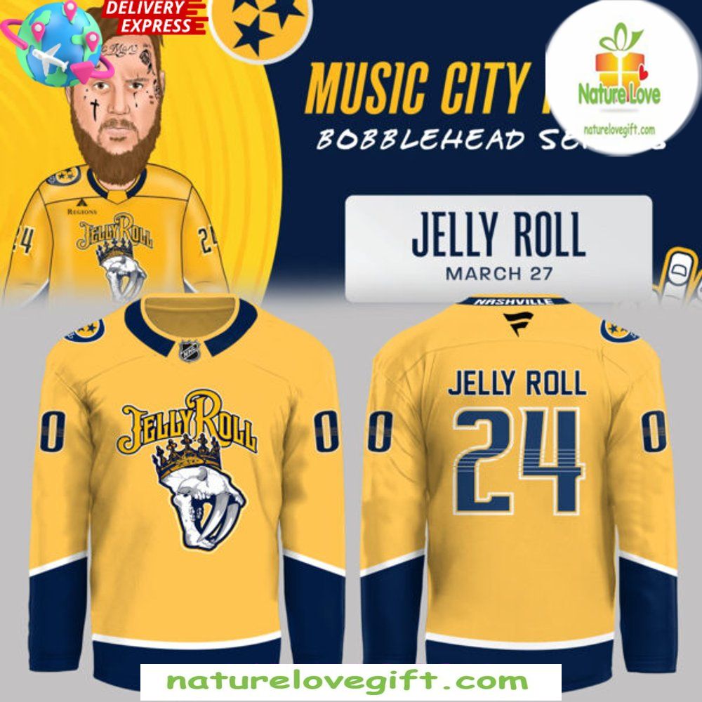 Jelly Roll Hockey Jersey Music City Limited Edition NHL