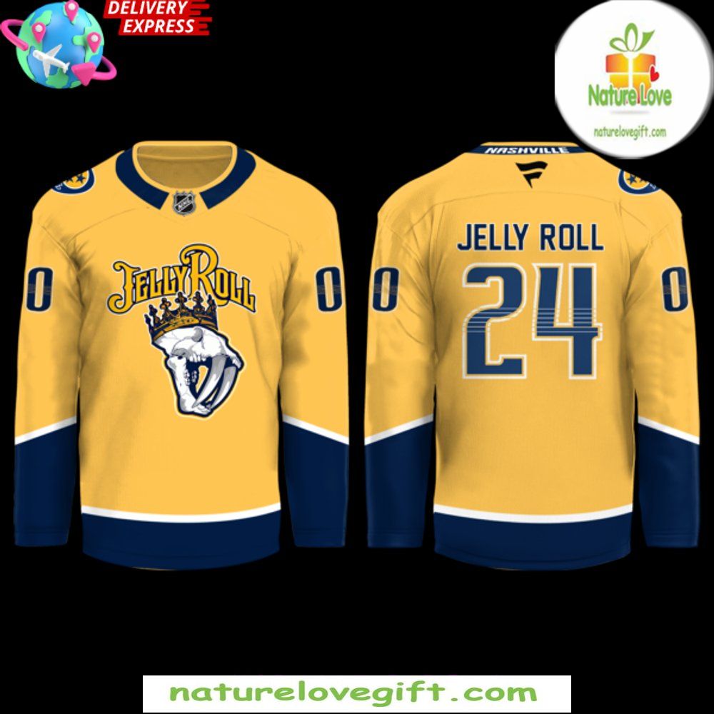 Jelly Roll Hockey Jersey Music City Limited Edition NHL
