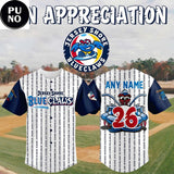 Jersey Shore BlueClaws x Fan Appreciation 2026 Personalized Baseball Jersey