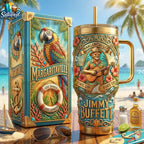 Jimmy Buffett Margaritaville Parrothead Forever Edition With Handle Tumbler
