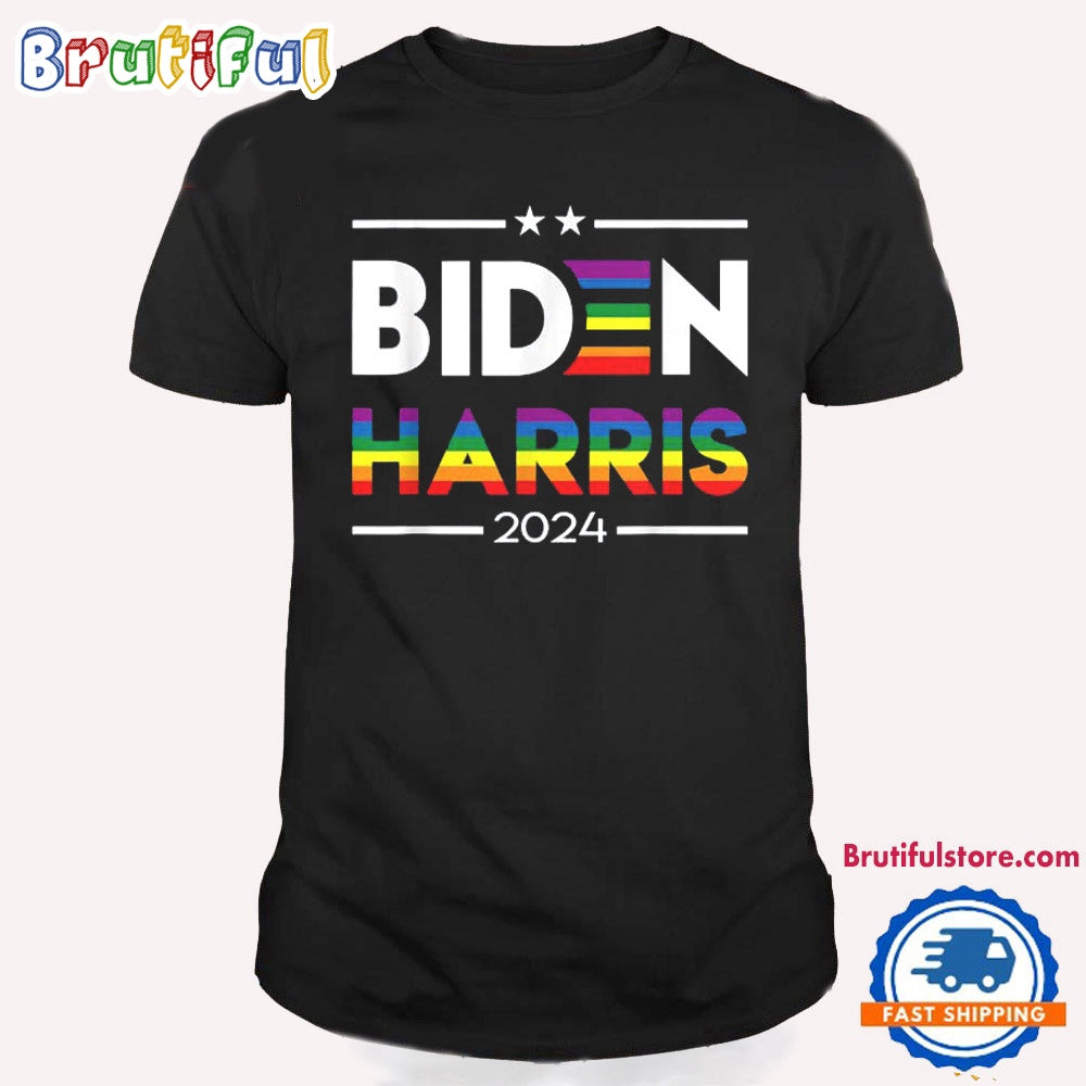 Joe Biden Kamala Harris 2024 Pride LGBT Election T Shirt