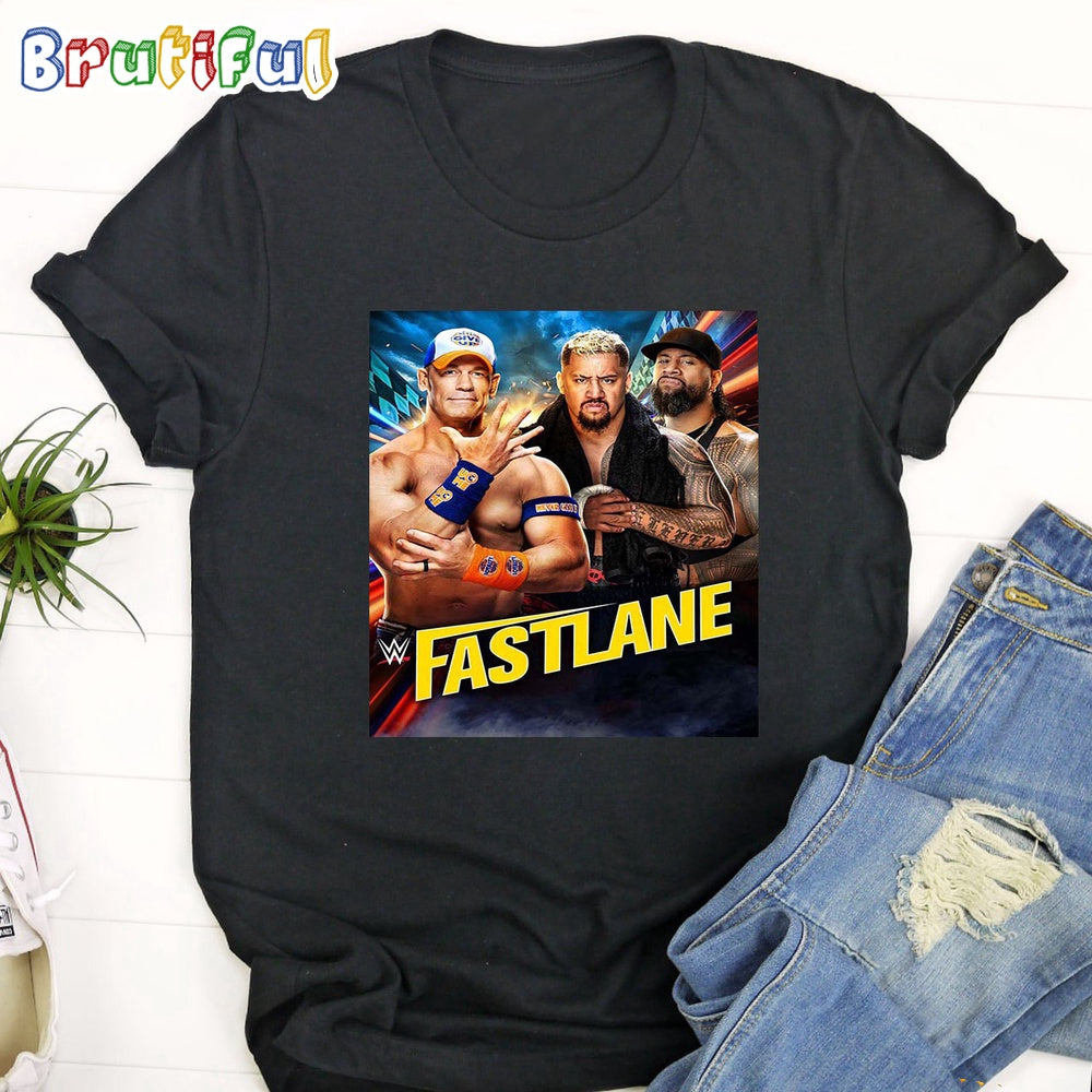 John Cena Battle Against Thebloodline Jimmy Uso And Solo Sikoa At WWE Fastlane T-Shirt