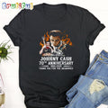 Johnny Cash 70th Anniversary 1954-2024 T-Shirt