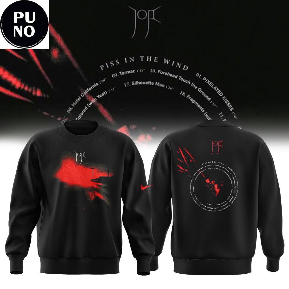 Joji Piss In The Wind Album 2026 Black Hoodie Shirt