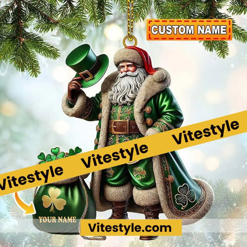 Santa Claus Ireland Custom Ornament