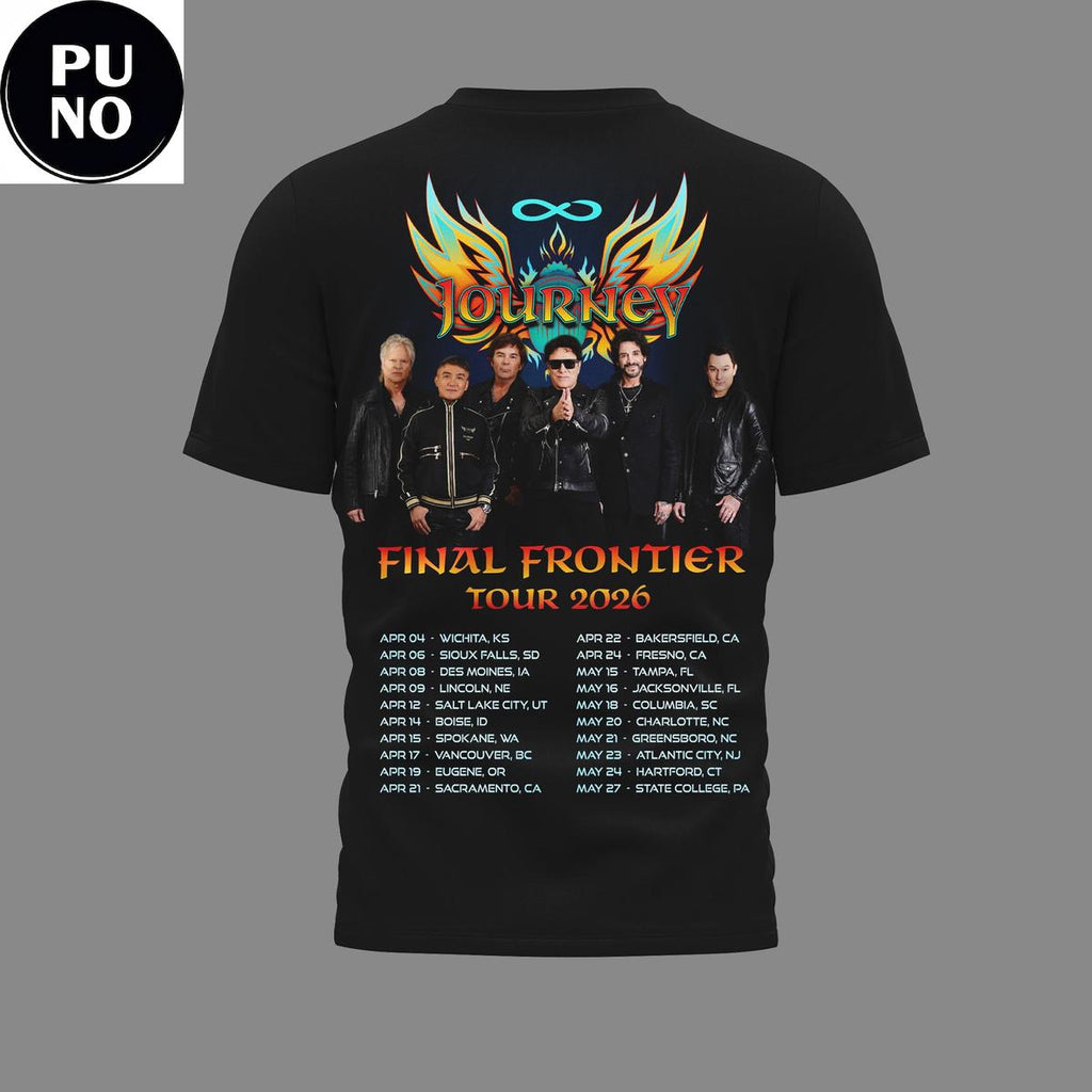 Journey Band Final Frontier Tour 2026 Schedule T-Shirt
