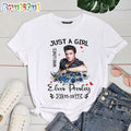 Just A Girl Who Loves Elvis Presley 1935-1977 T Shirts