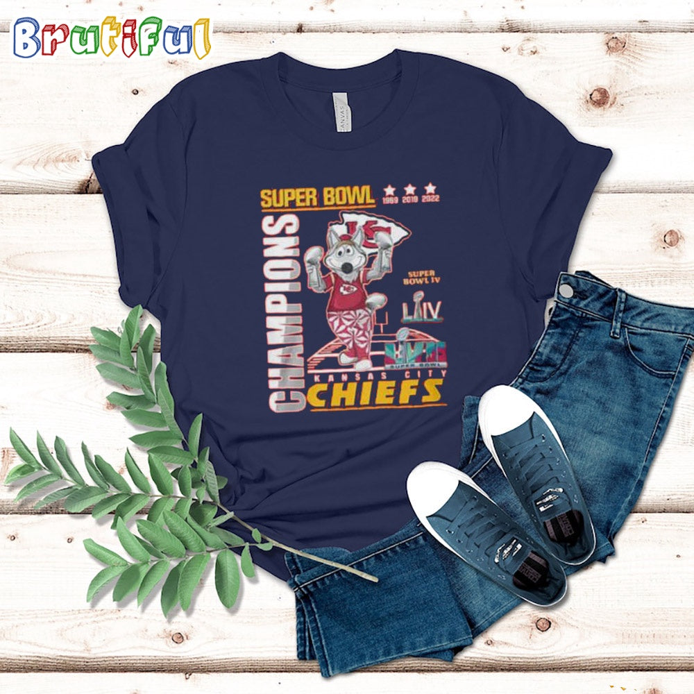 KC Chiefs 3x Super Bowl Champions T-Shirt