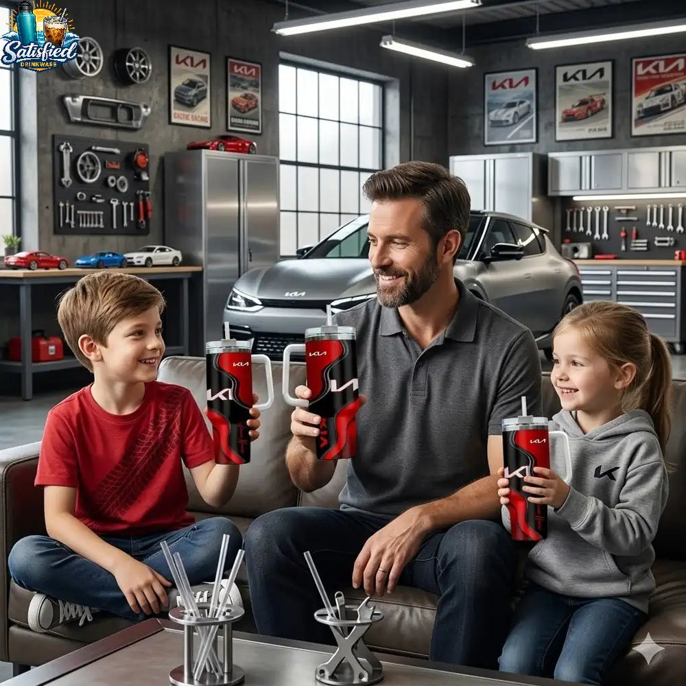 KIA Stainless Steel Tumbler With Handle