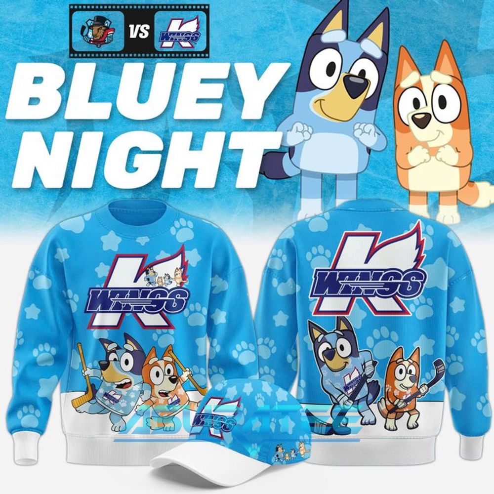 Kalamazoo Wings x Bluey 2025 Limited Edition Sweatshirt