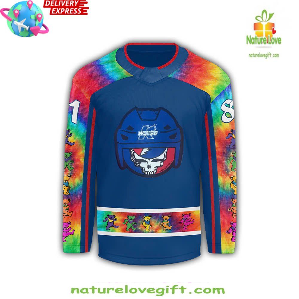 Grateful Dead Hockey Jersey Kalamazoo Wings Special Edition
