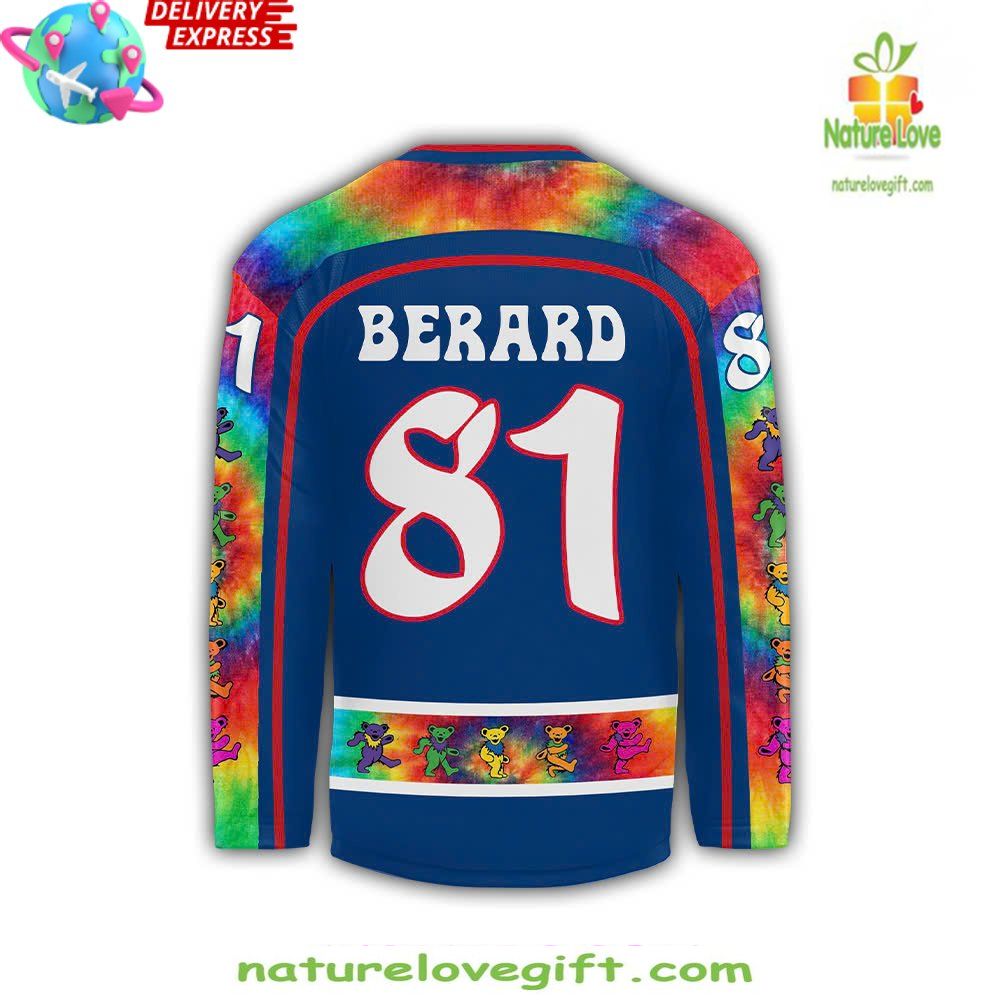 Grateful Dead Hockey Jersey Kalamazoo Wings Special Edition