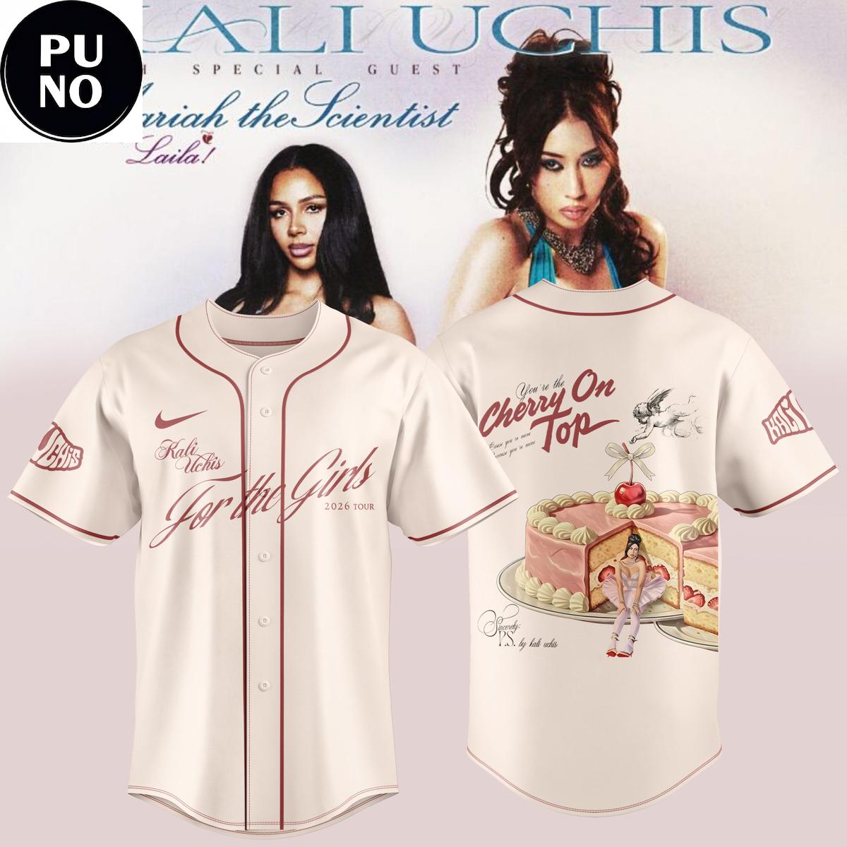 Kali Uchis For the Girls Tour 2026 Baseball Jersey