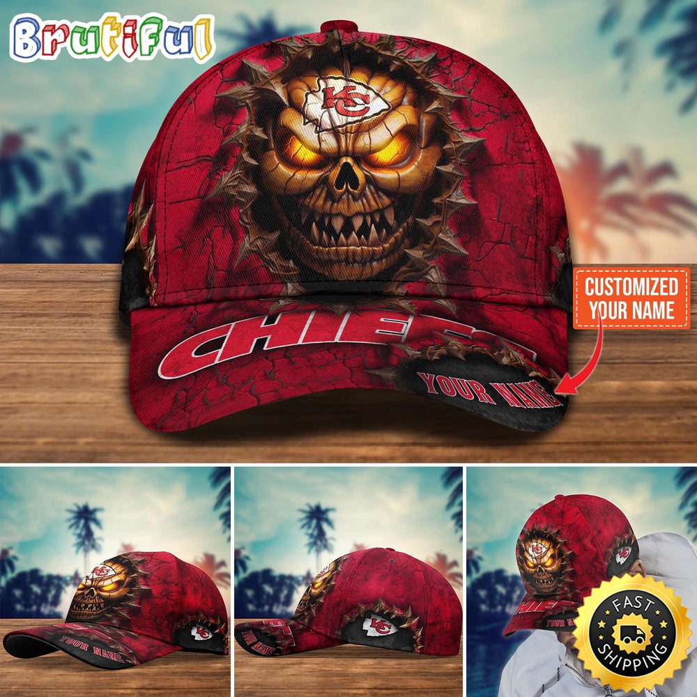 Kansas City Chiefs Baseball Cap Halloween Custom Cap For This Season