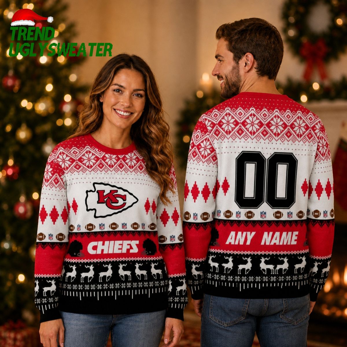Kansas City Chiefs Championship Spirit Ugly Christmas Sweater