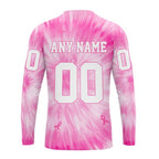 Personalized NFL Kansas City Chiefs Crewneck Sweatshirt Special Pink Tie-Dye Unisex Sweatshirt