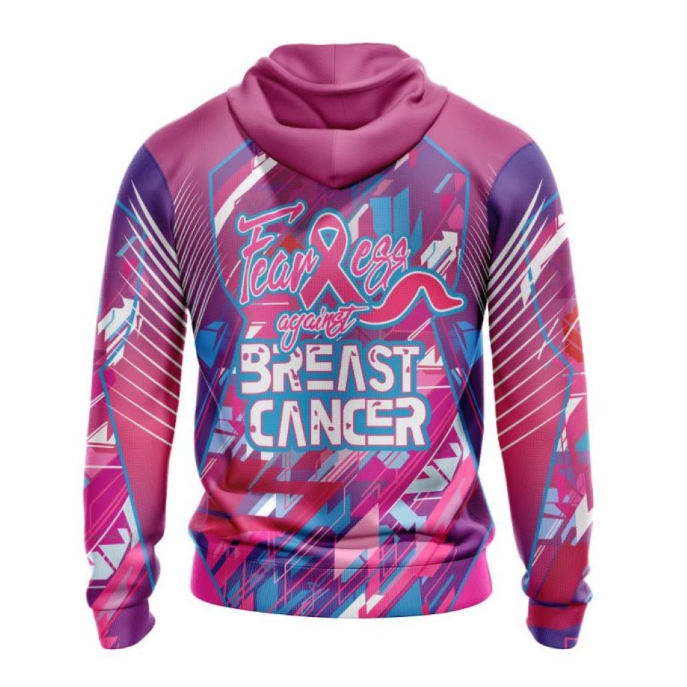 NFL Kansas City Chiefs I Pink All Over Print 3D Hoodie I Can Fearless Again Breast Cancer For Breast Cancer Survivors
