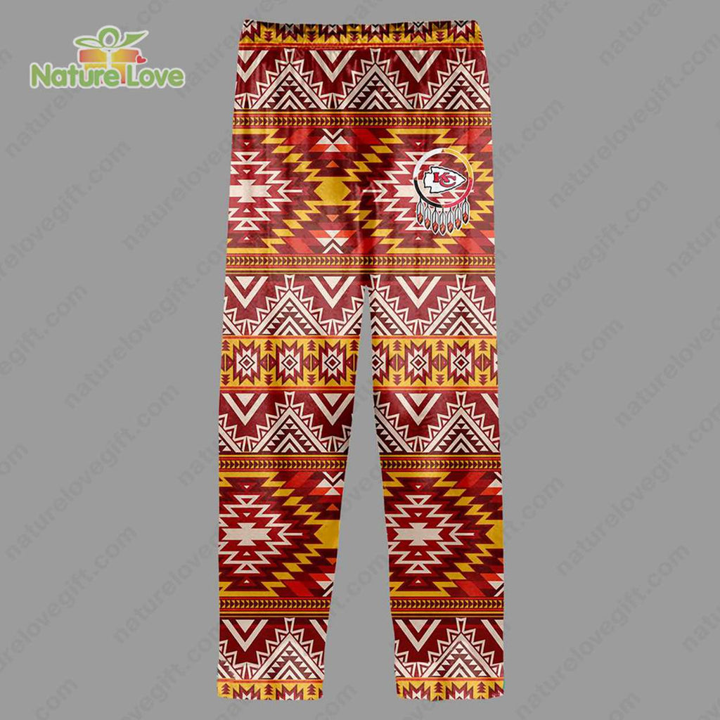 Kansas City Chiefs Native American Heritage KC Chiefs Pajamas Set
