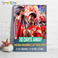 Kansas City Chiefs Patrick Mahomes NFL Draft 2024 Wall Art Poster Canvas