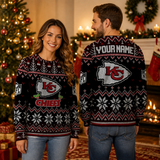 Kansas City Chiefs Ugly Christmas Sweater The Decisive Throw Unisex Sweater