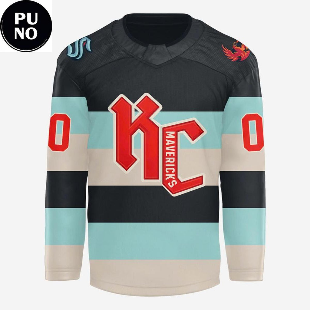 Kansas City Mavericks Affiliate Night 2026 Seattle Kraken Personalized Hockey Jersey