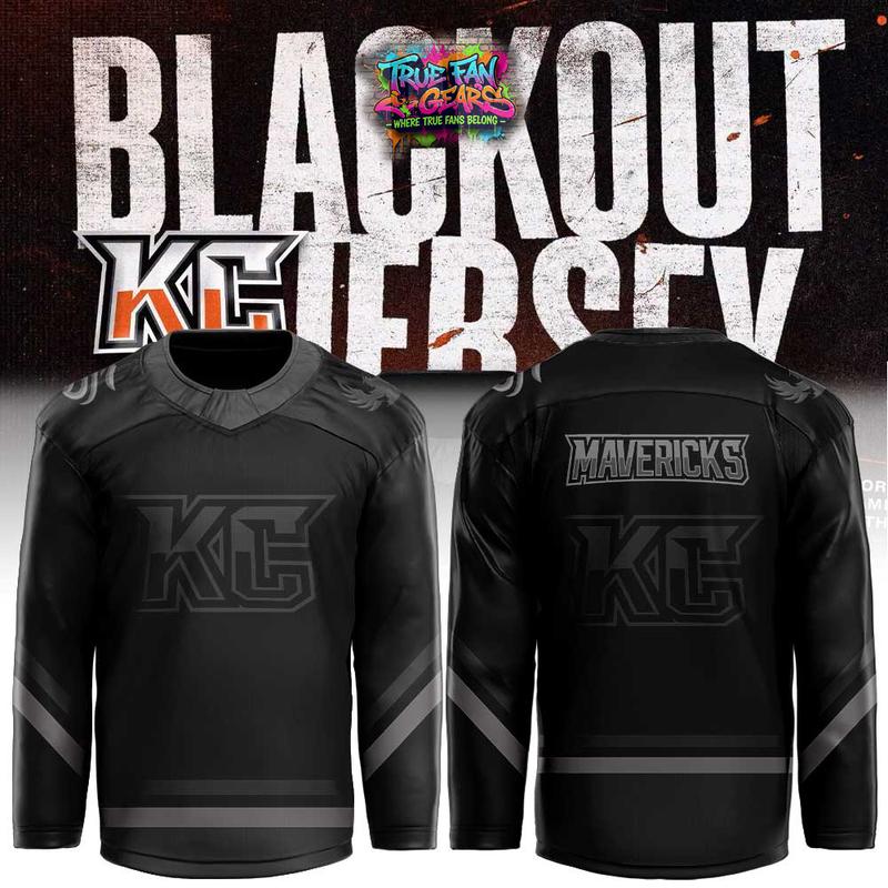 Kansas City Mavericks Blackout Game Black Friday 2026 Hockey Jersey