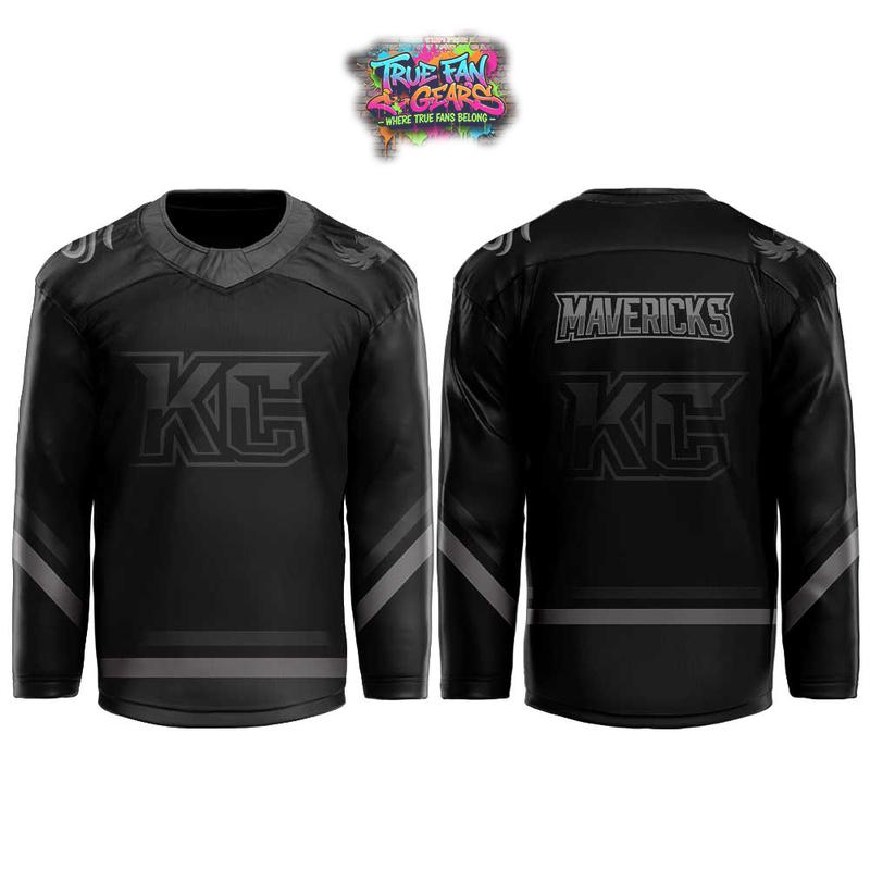 Kansas City Mavericks Blackout Game Black Friday 2026 Hockey Jersey