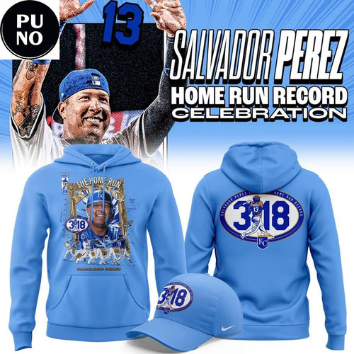 Kansas City Royals Salvador Perez 318 The Home Run King 2026 Hoodie T-Shirt