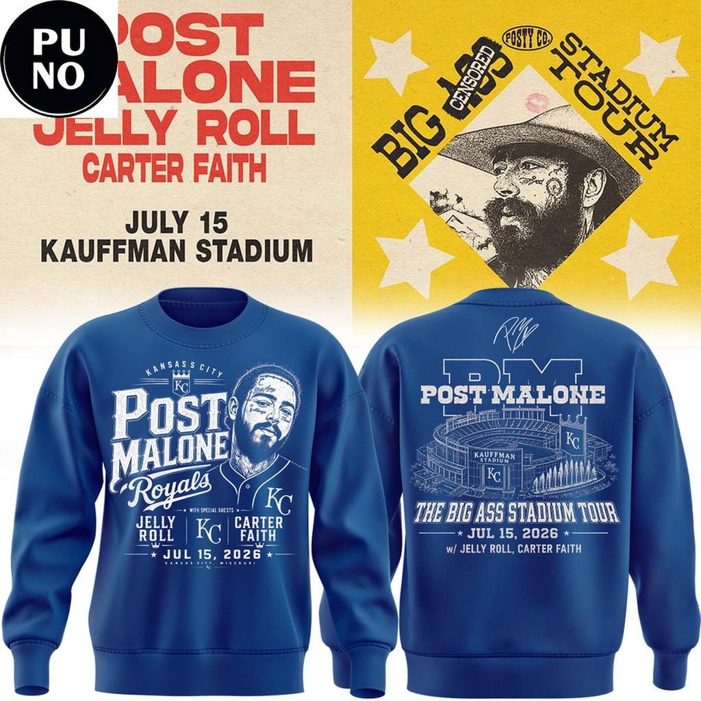 Kansas City Royals x Post Malone Concert 2026 Hoodie T-Shirt
