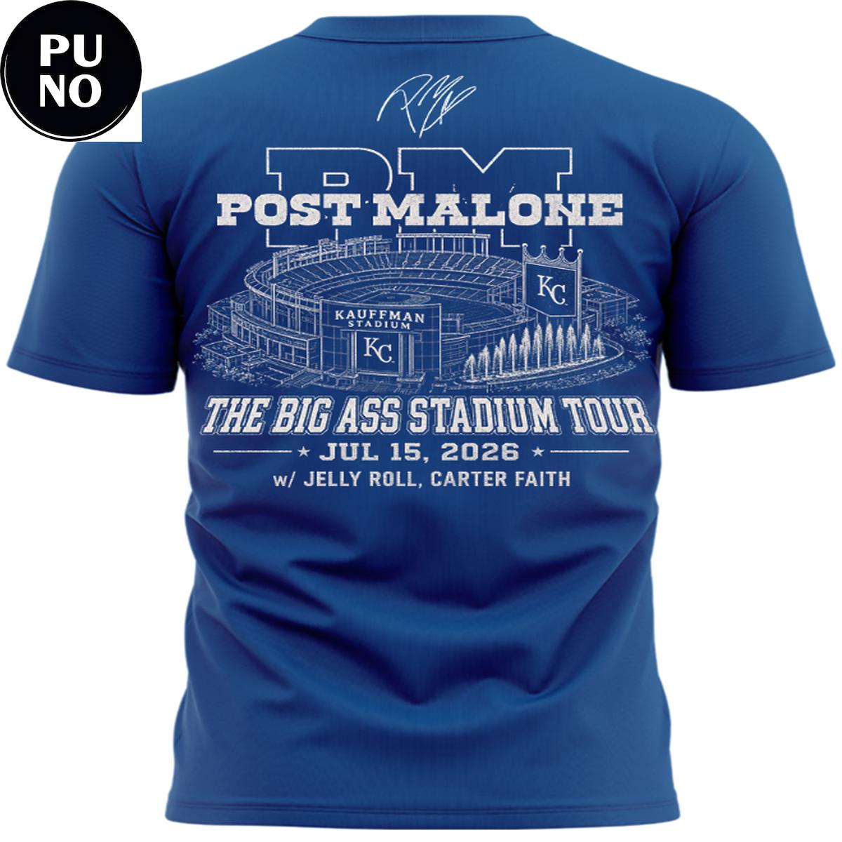 Kansas City Royals x Post Malone Concert 2026 Hoodie T-Shirt