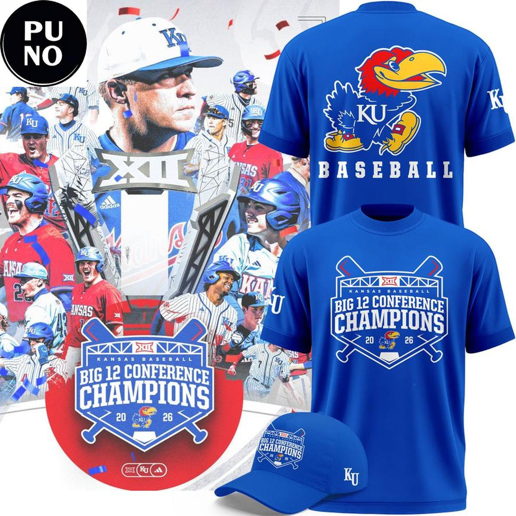 Kansas Jayhawks Baseball Big 12 champions 2026 T-Shirt