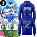 Kansas Jayhawks Baseball Lawrence Regional Champions 2026 Locker Room Hoodie T-Shirt